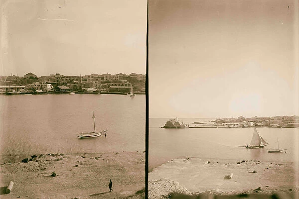 Latakia Looking across harbour towns 1936 Syria