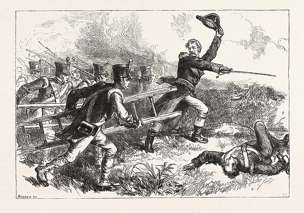 Pakenham Leading the Attack on New Orleans, United States of America, Us, Usa, 1870S