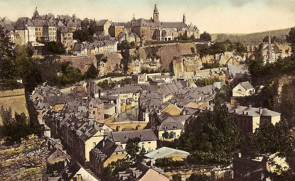 Postcards Luxembourg City Views Grund 1905 Luxembourg District