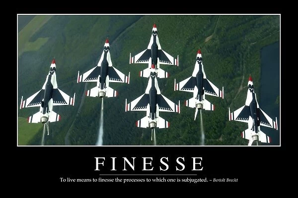 Finesse: Inspirational Quote and Motivational Poster