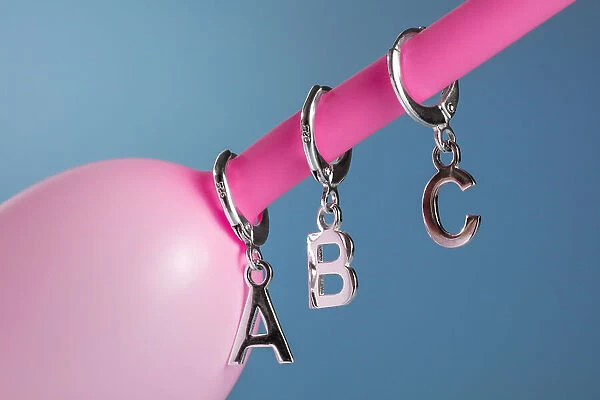 Alphabet Charms and Balloon