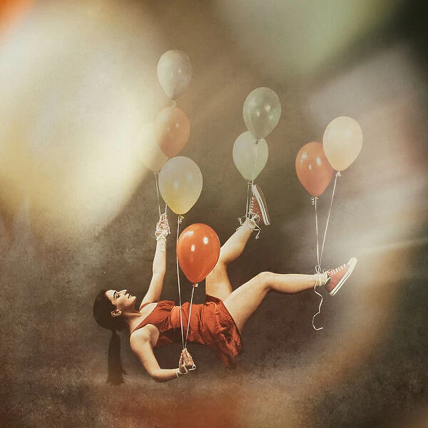 Anna-Valeria with balloons