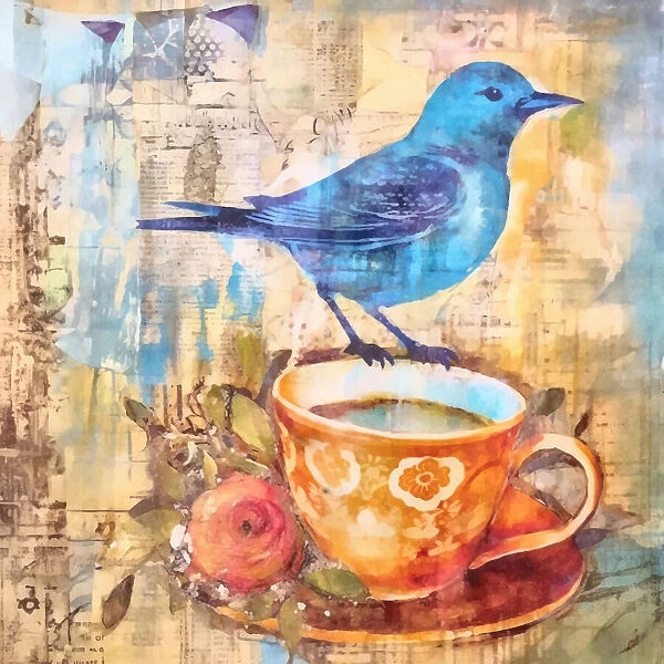 Birds Coffee Time
