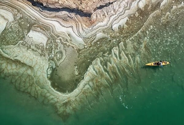 dead sea kayaker