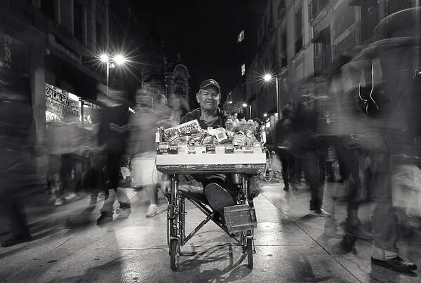 A disabled vendor at Mexico city