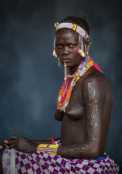Larim woman portrait, South Sudan
