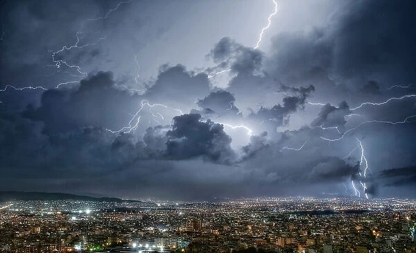 Lightning over Athens