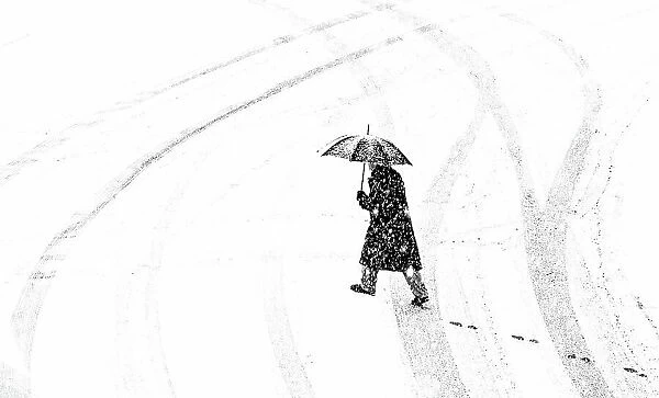 Mann mit Schirm  / a man of umbrellaed