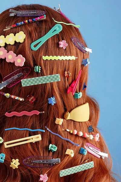 Mosaic of hair clips