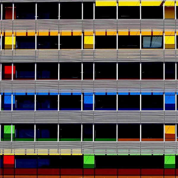 Multicolor building