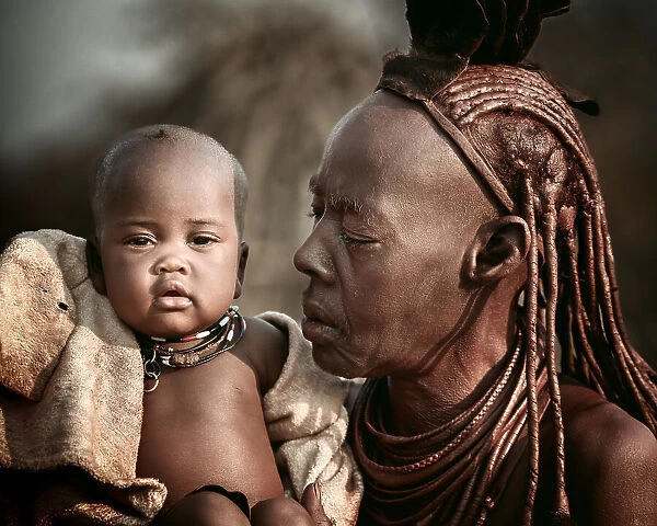 Ovahimba Baby and Grandmother