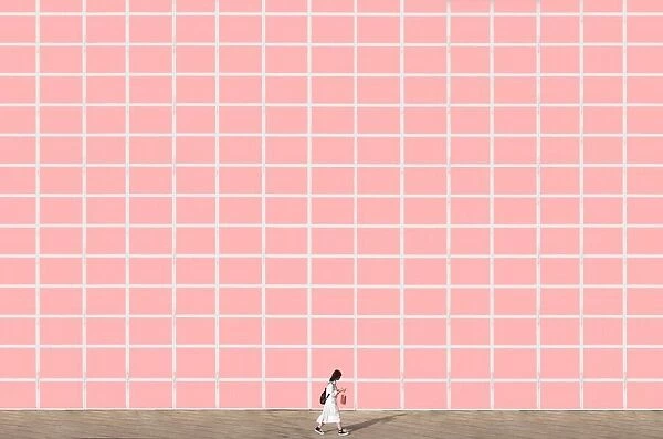 Walking through the pink