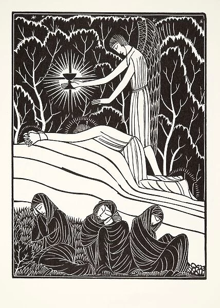 The Agony in the Garden, 1926, (wood engraving)