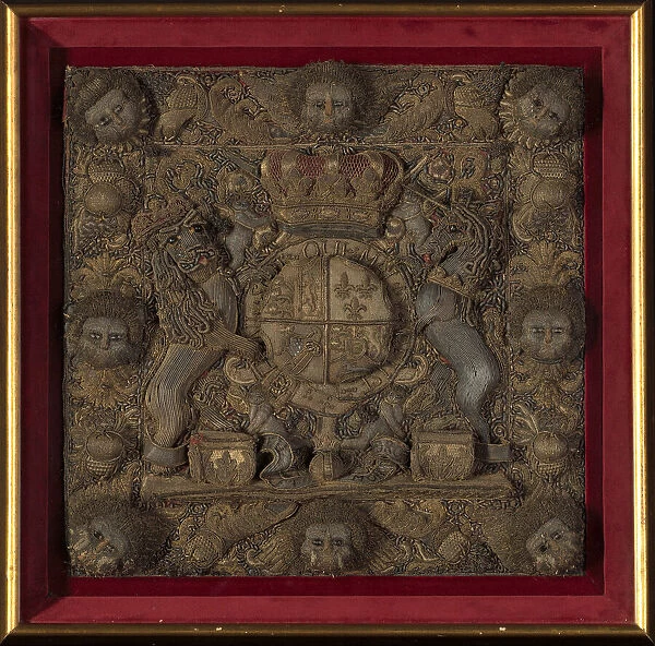 Burse Panel, England, 18th century. Creator: Unknown