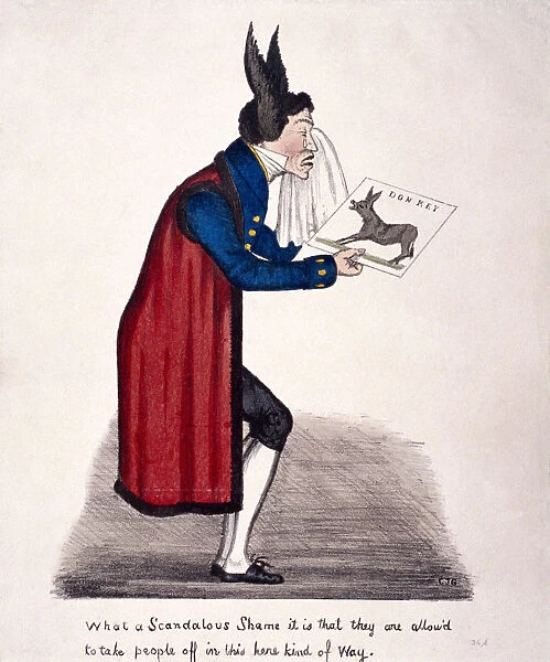 Caricature of Sir John Key, c1830