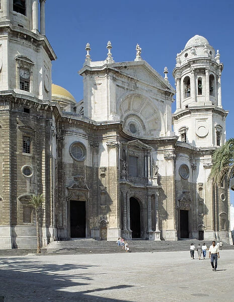 Cathedral of Cadiz, detail of the facade