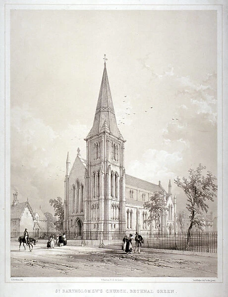Church of St Bartholomew, Coventry Street, Bethnal Green, London, c1850