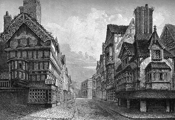 High Street, Shrewsbury, 1825 (1893)