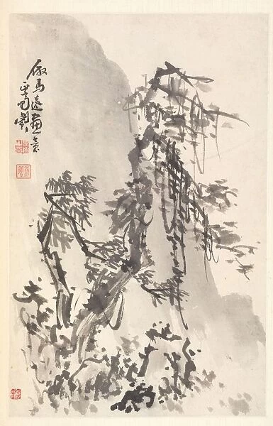 Landscape in the Manner of Ma Yuan, 1788. Creator: Min Zhen (Chinese, 1730-after 1788)