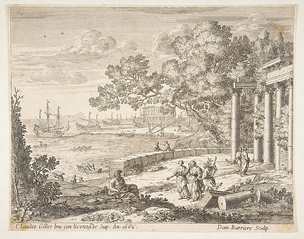 Landscape with Mercury, 1668. Creator: Dominique Barriere