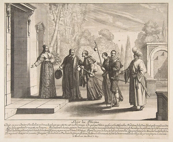 Lodging Pilgrims, possibly 1635. Creator: Abraham Bosse