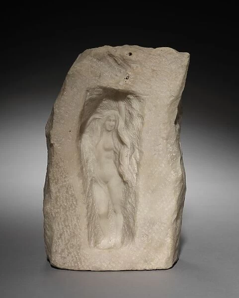 Nude Figure in a Niche, c. 1870 - 1912. Creator: Theodore Riviere (French, 1857-1912)