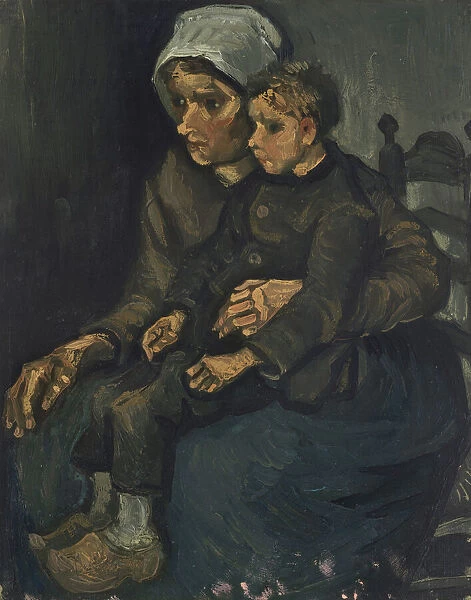 Peasant Woman with Child on her Lap, 1885. Creator: Gogh, Vincent, van (1853-1890)