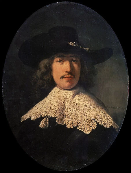 Portrait of a Young Man with a Lace Collar, 1634. Artist: Rembrandt Harmensz van Rijn