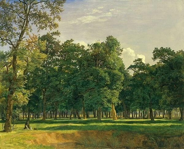 Prater Landscape, c. 1831. Creator: Ferdinand Georg Waldmüller (Austrian, 1793-1865)