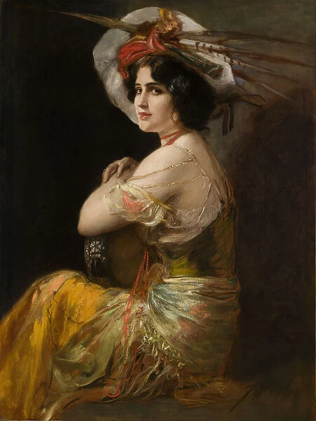 Rosario Guerrero as Carmen, c. 1908. Creator: Kaulbach, Friedrich August von (1850-1920)