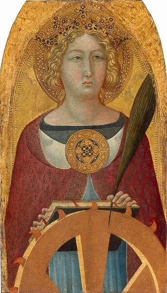 Saint Catherine of Alexandria, c. 1335  /  1340. Creator: Bartolommeo Bulgarini