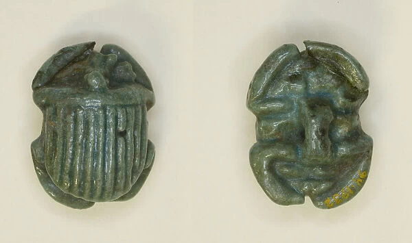 Scarab, Egypt, Late Period, Dynasty 26 (664-525 BCE). Creator: Unknown