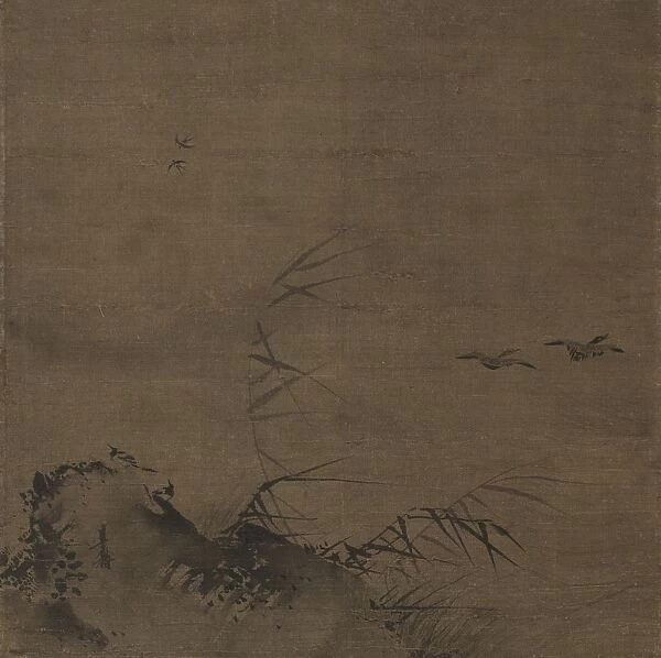 Waterfowl and Reeds, early 1200s. Creator: Liang Kai (Chinese, mid-1100s-early 1200s)