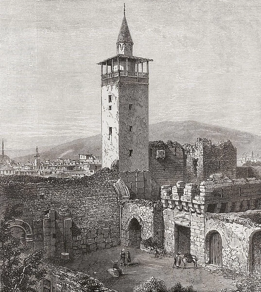 Bab Sharqi, The Eastern Gate, Damascus, Syria In The 19Th Century. From Pictures From Bible Lands Published C. 1890