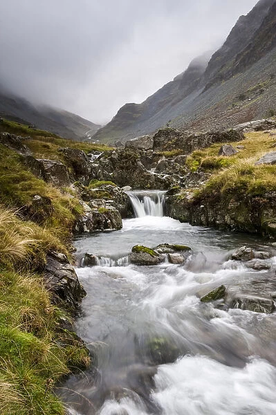 Gatesgarthdale Beck in Honister Pass, English Lake District, England
