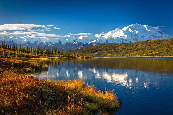 Mount Denali (McKinley) at Wonder Lake, Denali National Park & Preserve, Alaska, USA