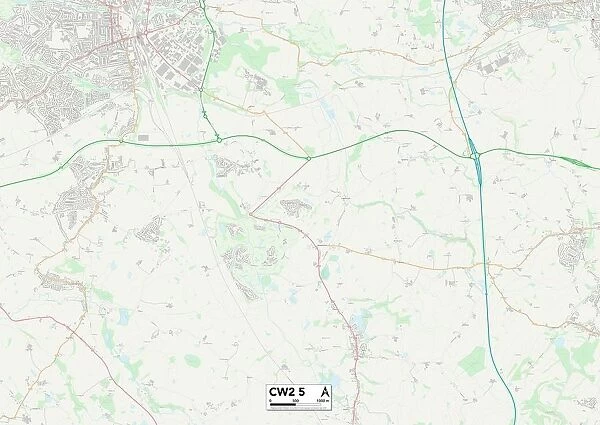 Cheshire East CW2 5 Map