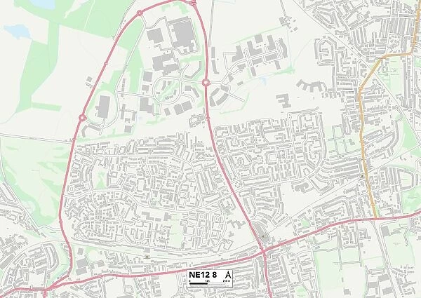 North Tyneside NE12 8 Map