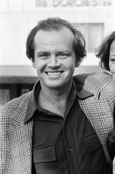 American Actor, Jack Nicholson in London to promote the film
