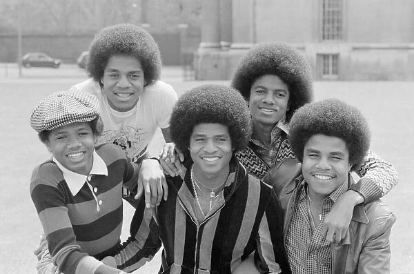 The jackson Five pop group in Hyde Park, London during their UK tour
