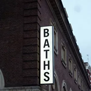 Baths sign PLA01_03_0122