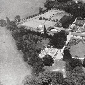 Aerial view of Rose Hill in Longley Lane, Northenden, Manchester