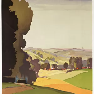 Belgian Railway Poster - The Hills of Flanders