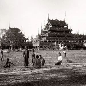 Burma Myanmar Rangoon Yangon Burmese monastery