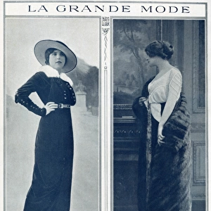 City ​​dress and evening coat 1912