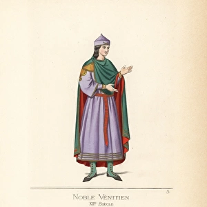 Costume of the Pope or supreme pontiff, 14th century