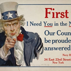 First call - I need you in the Navy this minute! Our country