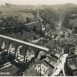 General view of Fribourg, Switzerland