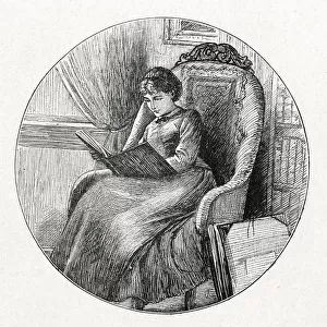 GIRL READING A BOOK
