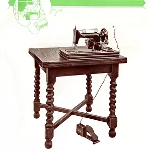Harris Sewing Machine adapted to electric motor